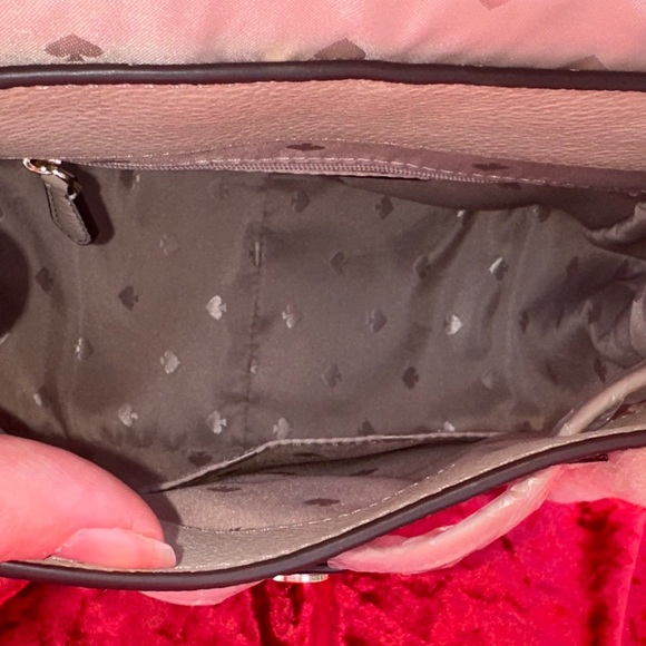 Kate Spade backpack - little - leather - fuzzy - light tan & cream - Picture 6 of 11